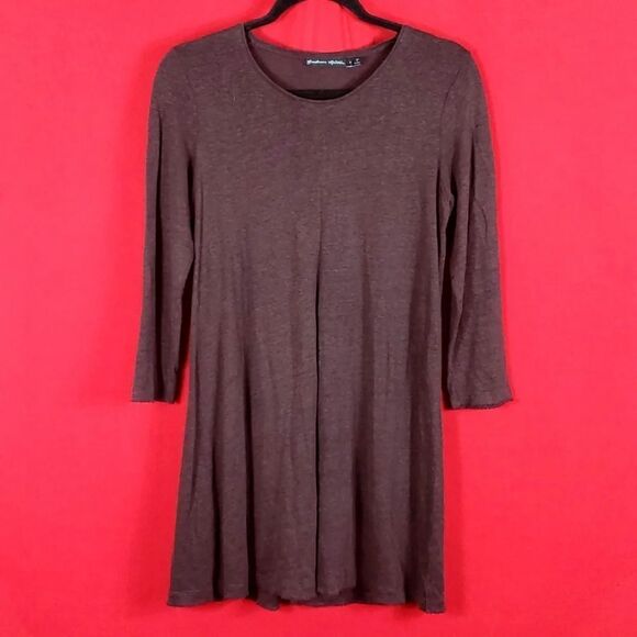 GUDRUN SJODEN TUNIC in LINEN Brown Womens Size Small Lagenlook Minimalist - Picture 1 of 7
